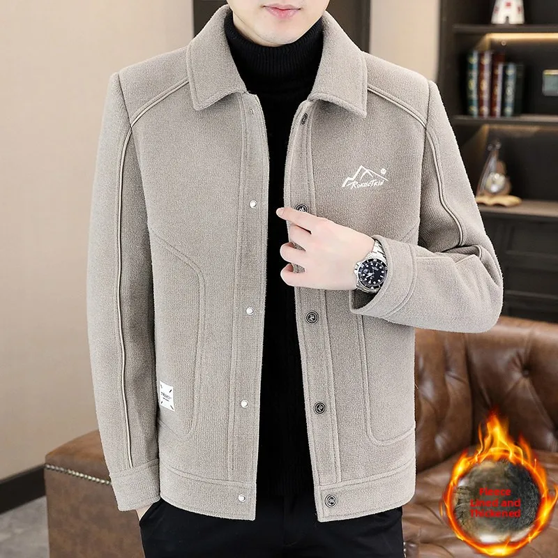 Men's Premium Woolen Jaet Autumn Winter Thiened Warm ort Sle Slim Fit Stand Collar Faux Wool Outerwear Youth Faion
Men's Premium Woolen Jaet Autumn Winter Thiened Warm ort Sle Slim Fit Stand Collar Faux Wool Outerwear Youth Faion