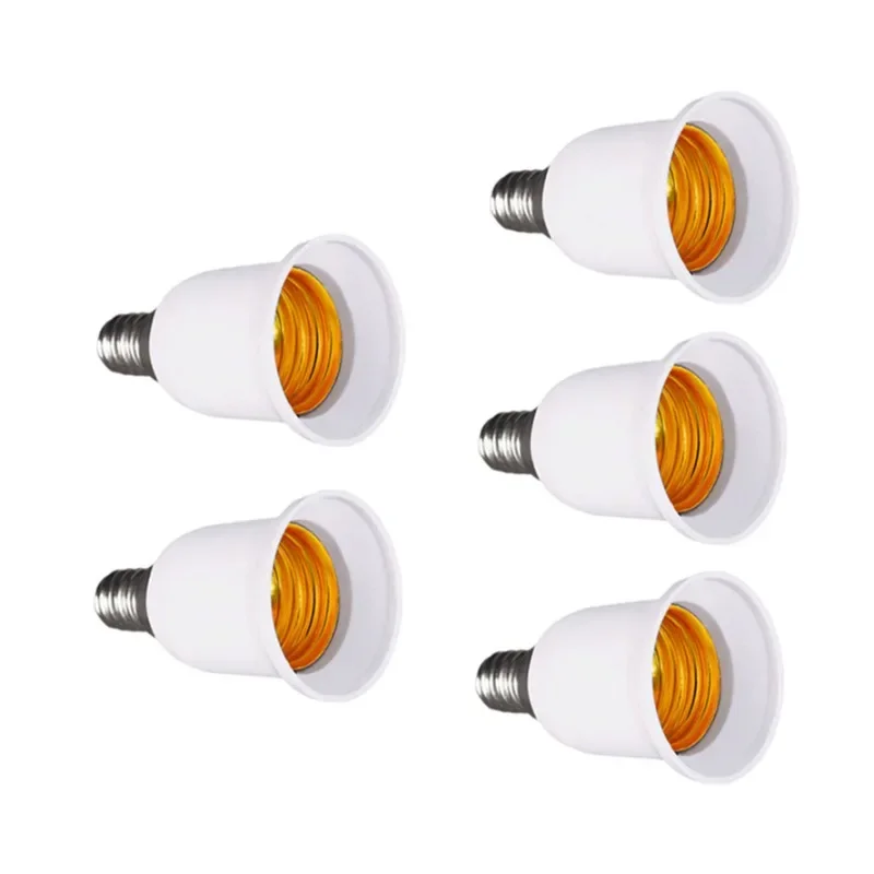 5pcs E14 to E27 Lamp Holder Converter Fireproof Socket Base Converters 220V Light Bulb Adapter Conversion Lighting Accessories
5pcs E14 to E27 Lamp Holder Converter Fireproof Socket Base Converters 220V Light Bulb Adapter Conversion Lighting Accessories