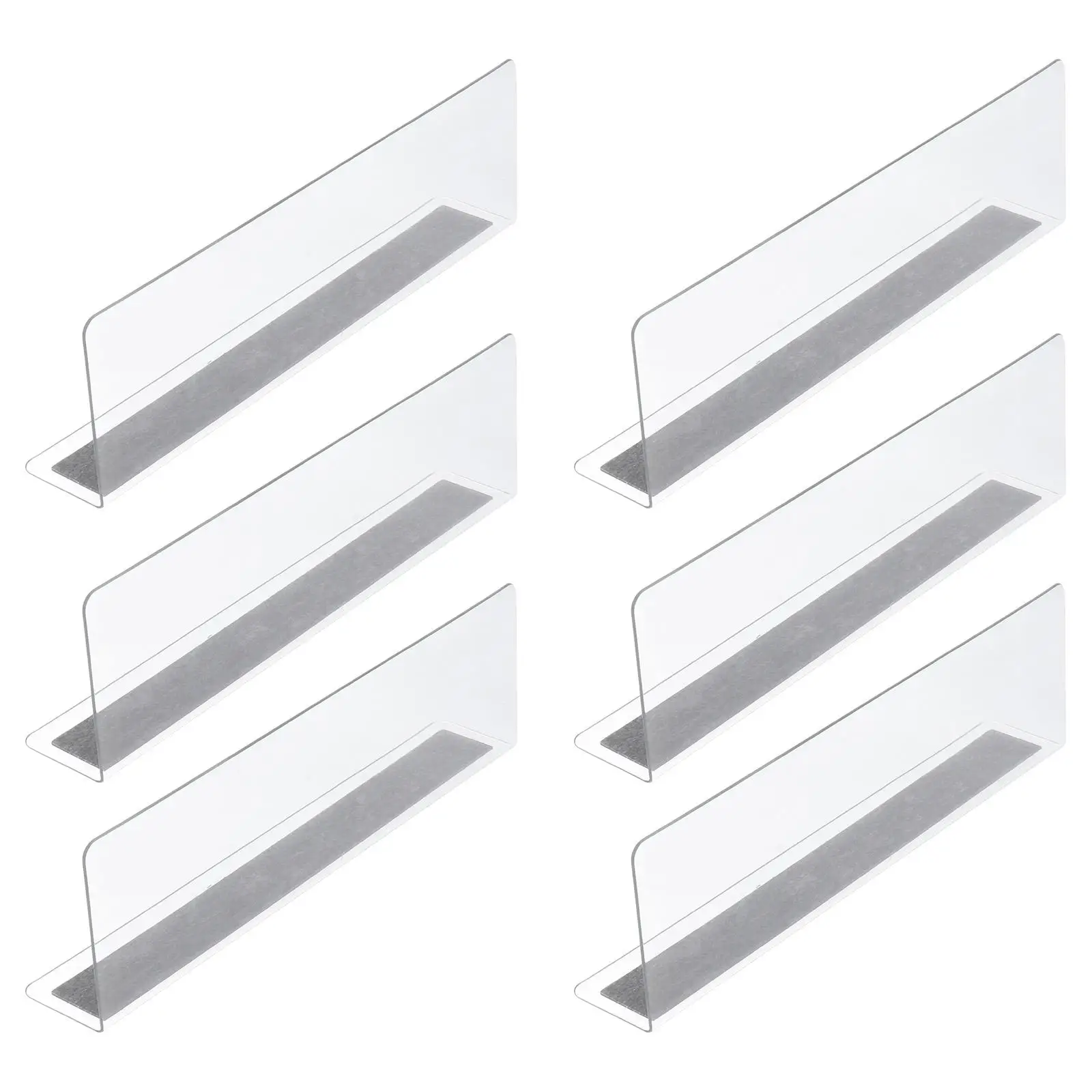 6 Pcs Commodity Divider Supermarket Organization Rack Mini L-shaped Side Pvc Store Storage
6 Pcs Commodity Divider Supermarket Organization Rack Mini L-shaped Side Pvc Store Storage