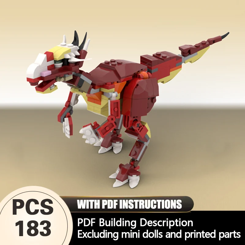 Creators Animal Series Model MOC Building Bricks Fierce Dracorex Modular Technology Gifts Holiday Assemble Children Toys Suit
Creators Animal Series Model MOC Building Bricks Fierce Dracorex Modular Technology Gifts Holiday Assemble Children Toys Suit