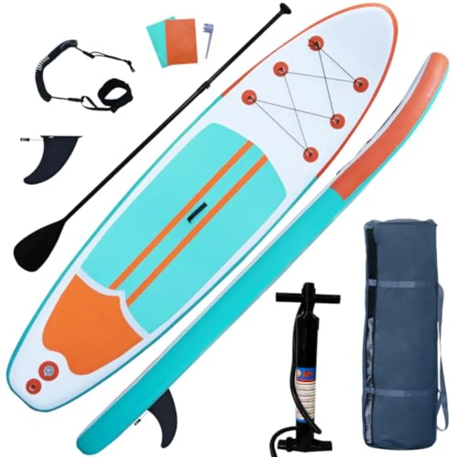 Inflatable Stand Up Paddle Board for outdoor water sports PVC material blue ultra-stable with anti-slip EVA deck and full SUP a
Inflatable Stand Up Paddle Board for outdoor water sports PVC material blue ultra-stable with anti-slip EVA deck and full SUP a