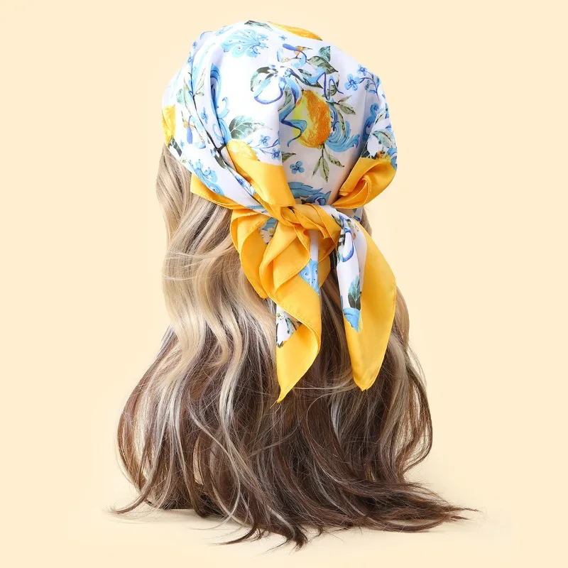 68cm Lemon Pattern Scarf New Spring Summer Emulation Silk Scarf Fresh and Versatile Clothing Bag and Shawl Headscarf
68cm Lemon Pattern Scarf New Spring Summer Emulation Silk Scarf Fresh and Versatile Clothing Bag and Shawl Headscarf
