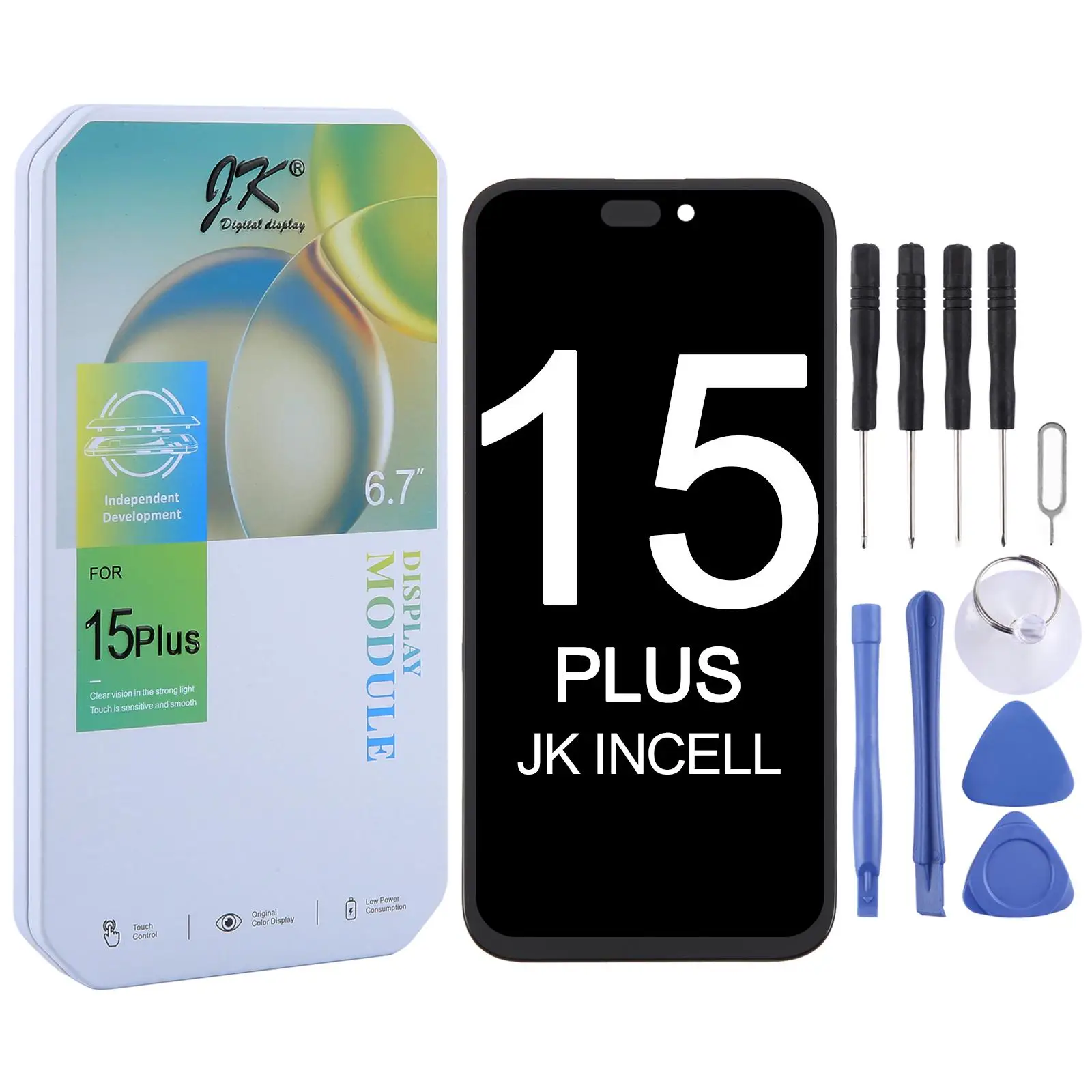 JK Incell LCD Display Replacement Original Color Accuracy Touch Digitizer for Iphone 15 Plus
JK Incell LCD Display Replacement Original Color Accuracy Touch Digitizer for Iphone 15 Plus