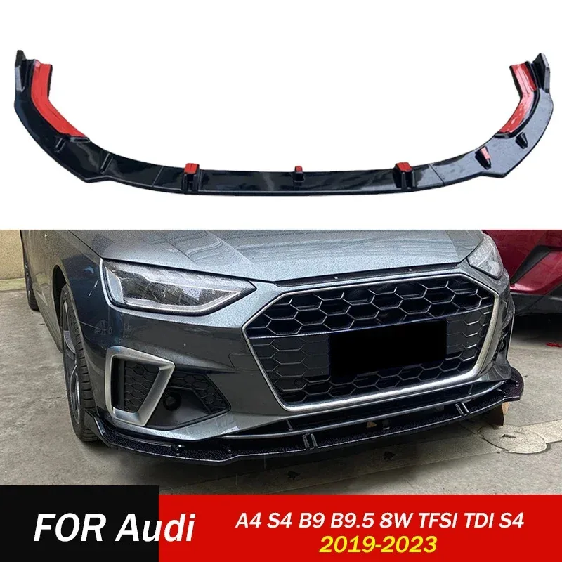 front lip Bumper blade diffuser for Audi A4 S4 B9 B9.5 8W TFSI TDI S4 2019-2023 spoiler lower splitter guard body kit
front lip Bumper blade diffuser for Audi A4 S4 B9 B9.5 8W TFSI TDI S4 2019-2023 spoiler lower splitter guard body kit