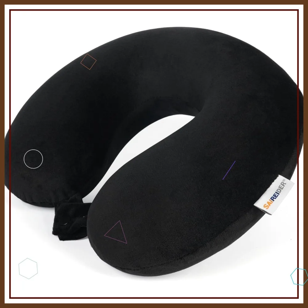 Travel Pillow Memory Foam Neck Support for Airplane Car Office, Washable Cover Black
Travel Pillow Memory Foam Neck Support for Airplane Car Office, Washable Cover Black
