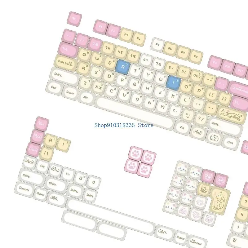Seeets Kitten Theme Keycaps Compatible ANSI Layout Mechanical Keyboard
Seeets Kitten Theme Keycaps Compatible ANSI Layout Mechanical Keyboard