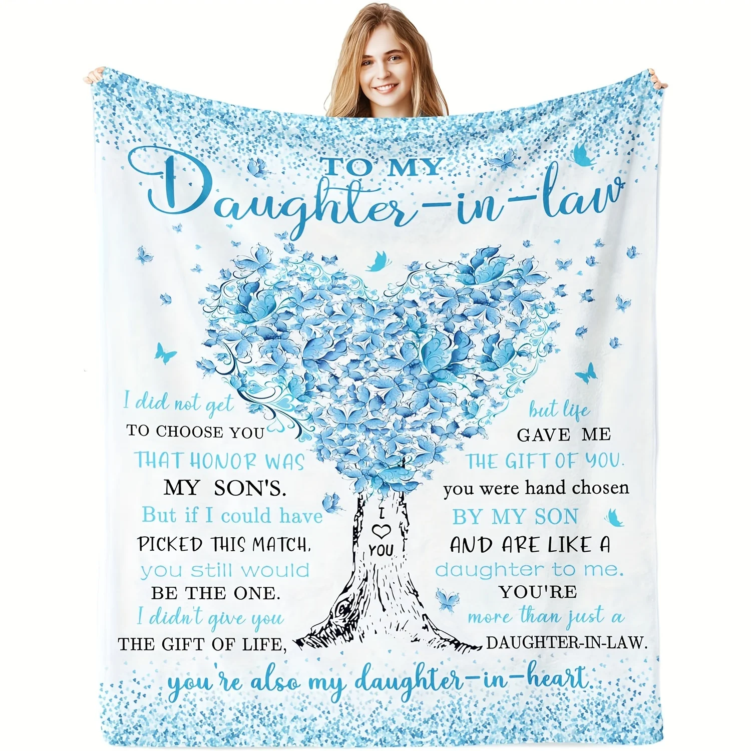 Daughter-in-Law Gift Blanket Ultra-Soft Plush Flannel Throw Cozy Warm and Lightweight Perfect for Indoor and Outdoor Use
Daughter-in-Law Gift Blanket Ultra-Soft Plush Flannel Throw Cozy Warm and Lightweight Perfect for Indoor and Outdoor Use