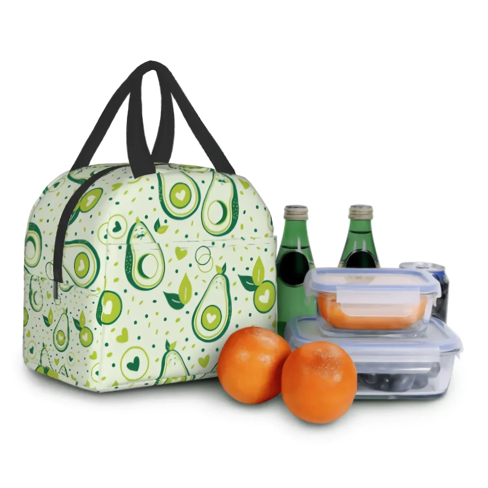 Avocado Lunch Bag Green Fruit Heart Insulated Lunch Box With Front Pocket Refrigerated Tote Bag For School Work Office Gift
Avocado Lunch Bag Green Fruit Heart Insulated Lunch Box With Front Pocket Refrigerated Tote Bag For School Work Office Gift