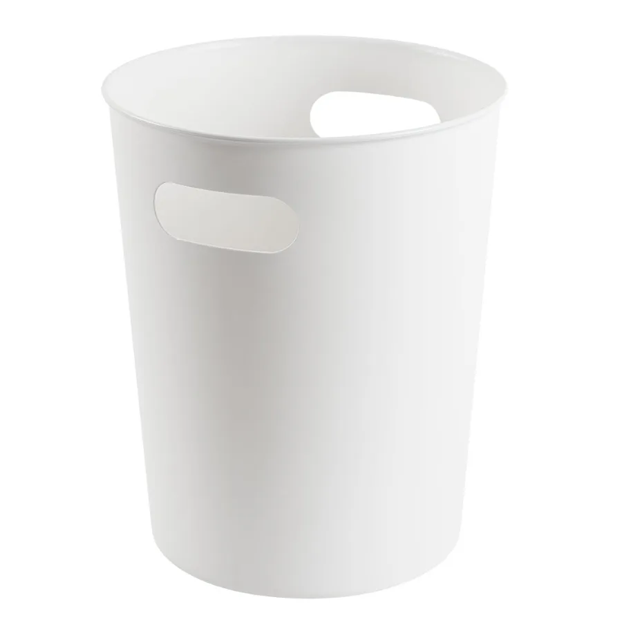 Basic White Plastic Bathroom Trash Can 2.64 Gallon
Basic White Plastic Bathroom Trash Can 2.64 Gallon