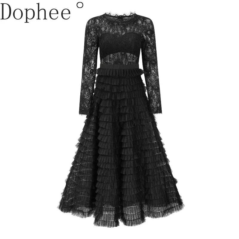 High Quality New Spring Summer Hollow Out Lace Formal Dress Women Elegant Mopping Floor Long Sleeve A-line Evening Party Dress
High Quality New Spring Summer Hollow Out Lace Formal Dress Women Elegant Mopping Floor Long Sleeve A-line Evening Party Dress
