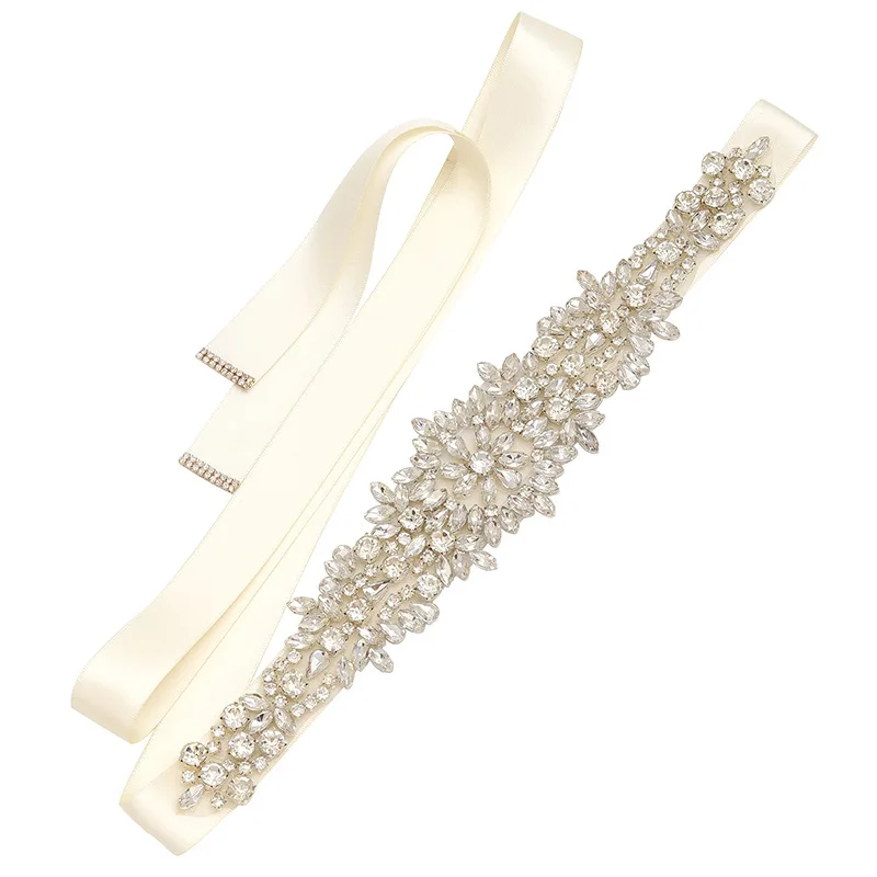 Fashion Rhinestone Crystal Bridal Sash Wedding Dress Waistband Silver Color Dress Belt Accessories
Fashion Rhinestone Crystal Bridal Sash Wedding Dress Waistband Silver Color Dress Belt Accessories