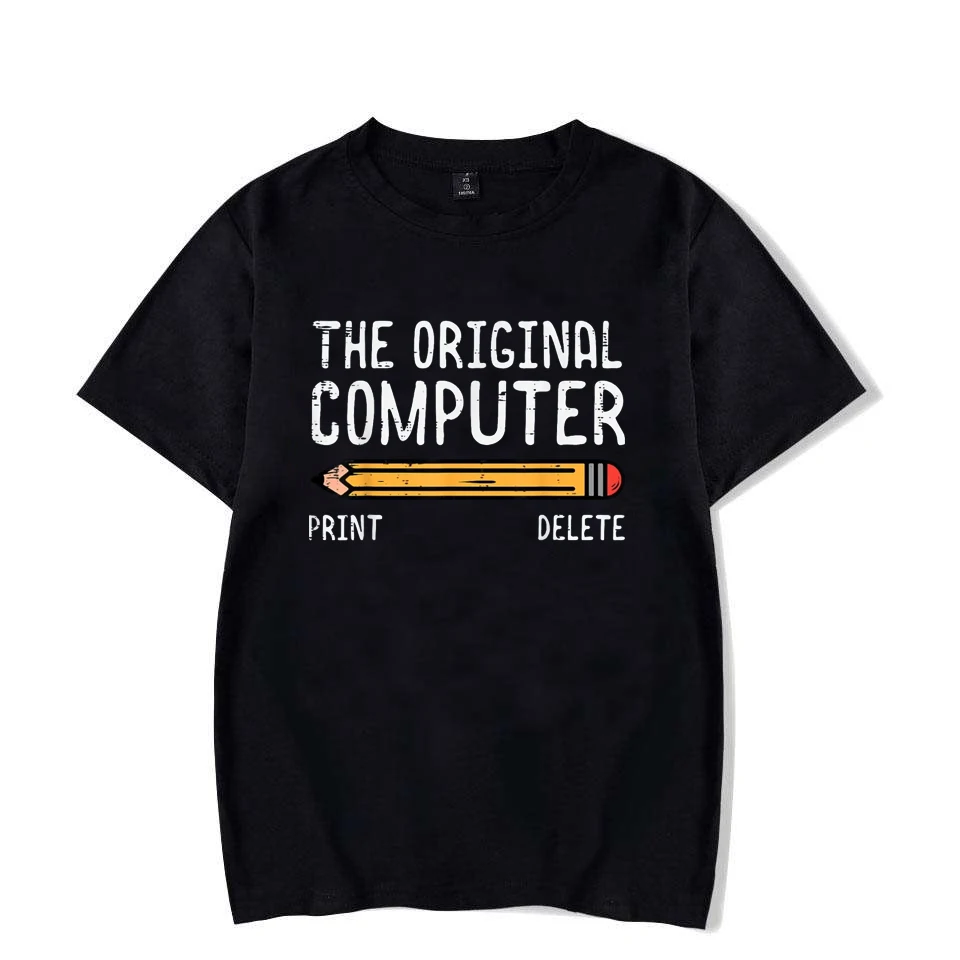 Interesting and Ironic Programmer Pencil Gift Pattern Printed Summer T-shirt Fashionable and Loose Casual Round Neck Short Sleev
Interesting and Ironic Programmer Pencil Gift Pattern Printed Summer T-shirt Fashionable and Loose Casual Round Neck Short Sleev