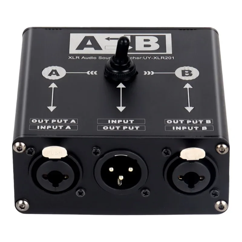 XLR Balanced Audio Source Switcher 2 In 1 Out Or 1 In 2 Out Manual Selector 2 Male 1 Female For Mic Sound Card Mixer
XLR Balanced Audio Source Switcher 2 In 1 Out Or 1 In 2 Out Manual Selector 2 Male 1 Female For Mic Sound Card Mixer