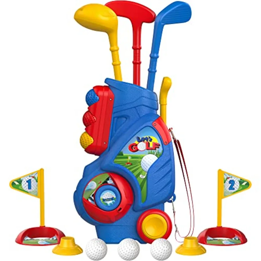 Upgraded Toddler Golf Set with Unique Shoulder Strap Design for Indoor and Outdoor Use Perfect Sports Toys Gift for Boys and Gi
Upgraded Toddler Golf Set with Unique Shoulder Strap Design for Indoor and Outdoor Use Perfect Sports Toys Gift for Boys and Gi