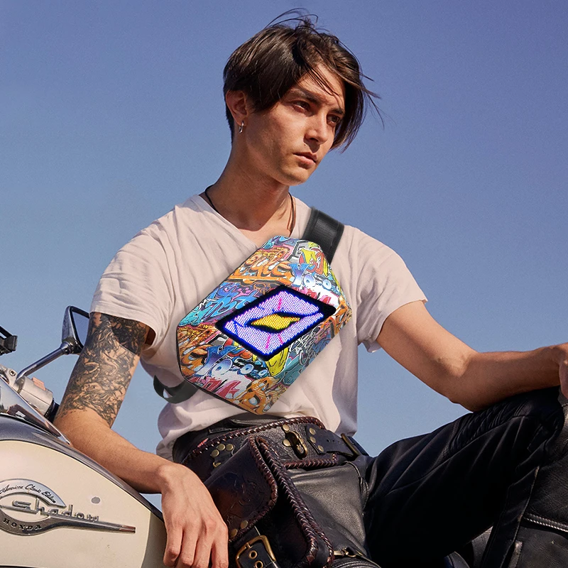 Motorcycle Waist Bag Slanting Bag Cell Phone Control Pattern Devil's Eye LED Luminous Rider Bag Motorcycle Riding Shoulder Bag
Motorcycle Waist Bag Slanting Bag Cell Phone Control Pattern Devil's Eye LED Luminous Rider Bag Motorcycle Riding Shoulder Bag