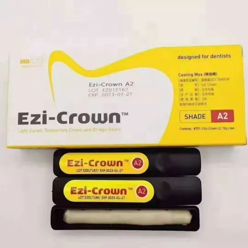 3Pcs Dental Dentistry Supplies Light Cured Temporary Crown Bridge Resin Dental Veneer Restorative Material Whitening Tools
3Pcs Dental Dentistry Supplies Light Cured Temporary Crown Bridge Resin Dental Veneer Restorative Material Whitening Tools