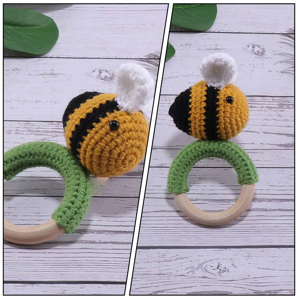 Little Bee Ringing Soothing Grasping Baby Toys Wear Resistant Knitted Wooden Molar Infant
Little Bee Ringing Soothing Grasping Baby Toys Wear Resistant Knitted Wooden Molar Infant