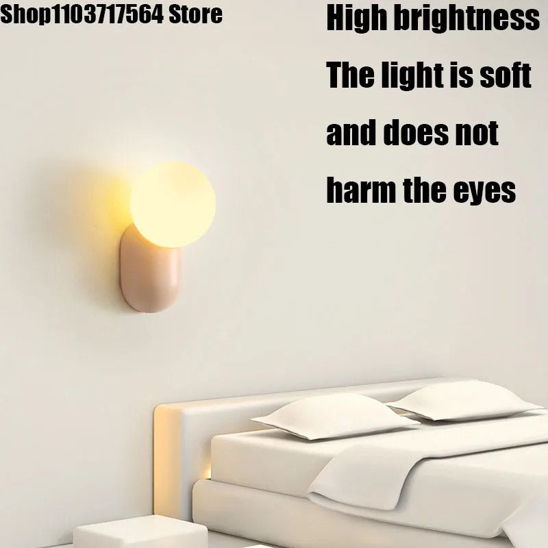 Nordic Wall Lamp Modern Simple Cream Head Light For Living Room Bedroom Besides Study Interior Decoration Fixture
Nordic Wall Lamp Modern Simple Cream Head Light For Living Room Bedroom Besides Study Interior Decoration Fixture