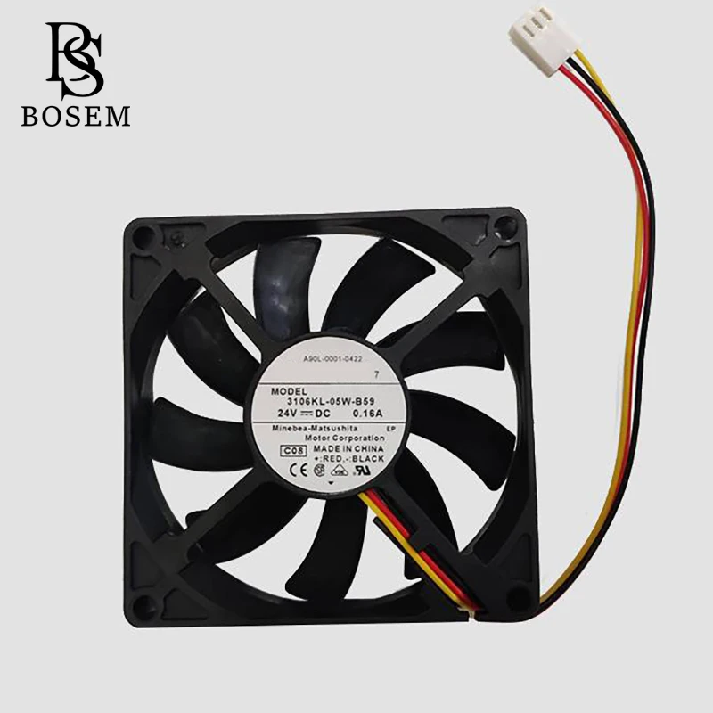 A90L-0001-0422 3106KL-05W-B59 80*80*15 мм 24 В постоянного тока охлаждающий вентилятор
A90L-0001-0422 3106KL-05W-B59 80*80*15 мм 24 В постоянного тока охлаждающий вентилятор