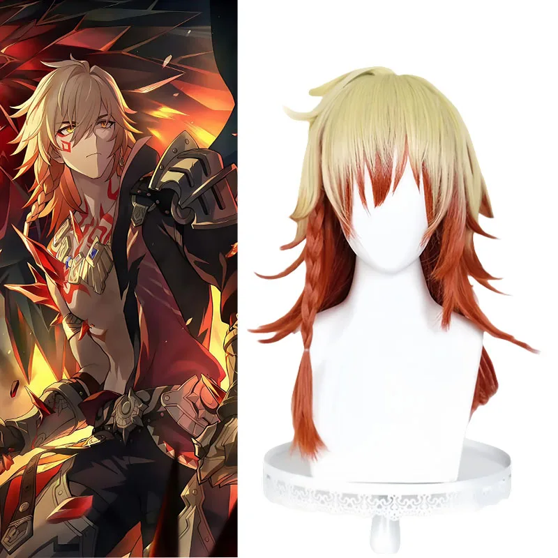 Game Honkai Star Rail Mydei Cosplay Wig Yellow Hair Red Braid Halloween Party for Women Men Girls Role Play Props Carnival
Game Honkai Star Rail Mydei Cosplay Wig Yellow Hair Red Braid Halloween Party for Women Men Girls Role Play Props Carnival