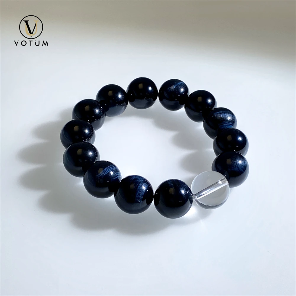 Votum Natural 14m Blue Tiger's Eye Bracelet for Men Clear Quartz Bracelets Gift for Dad Custom Protection Luck Beaded Jewelry
Votum Natural 14m Blue Tiger's Eye Bracelet for Men Clear Quartz Bracelets Gift for Dad Custom Protection Luck Beaded Jewelry