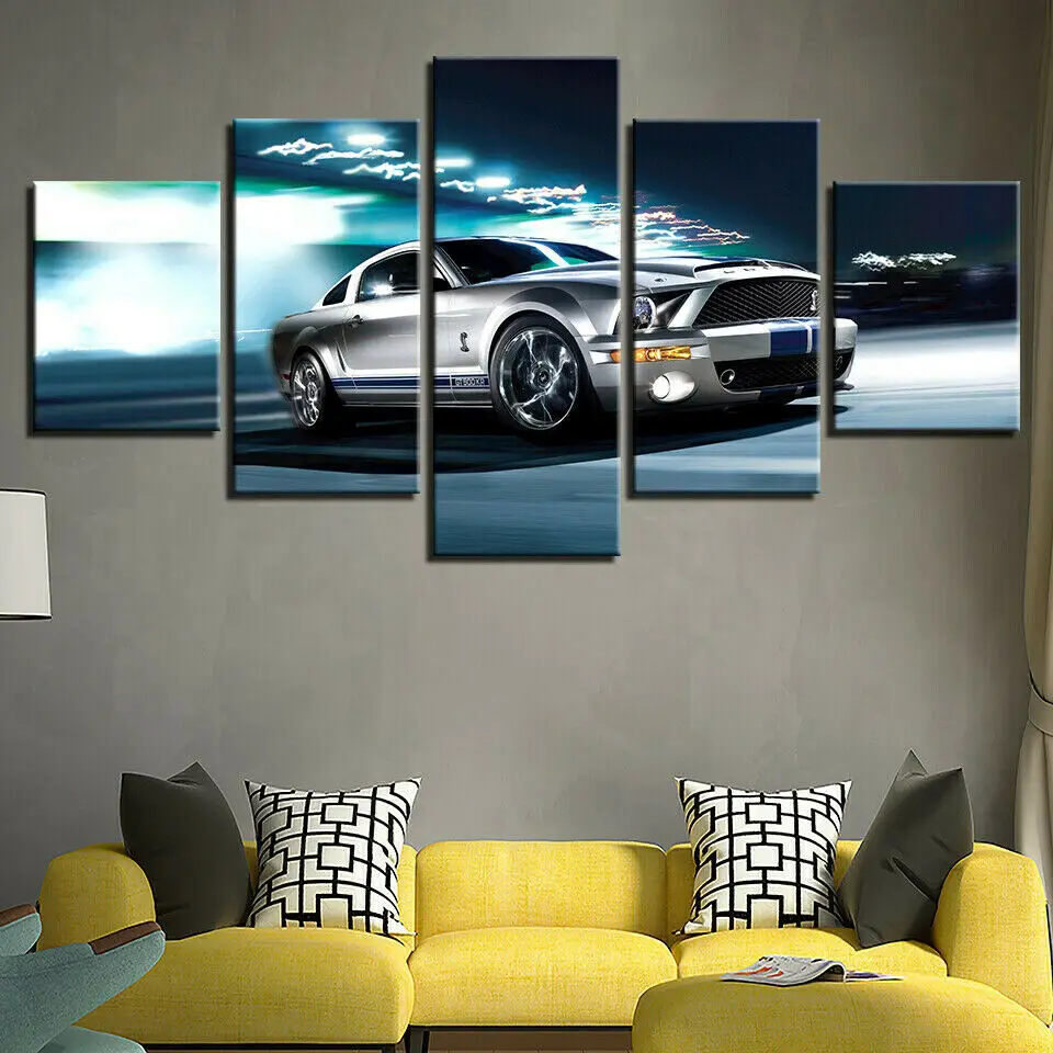 5 Piece Ford Mustang Shelby Sports Car Cuadros Paintings Wall Art HD Pictures Posters Home Decor for Living Room Decorations
5 Piece Ford Mustang Shelby Sports Car Cuadros Paintings Wall Art HD Pictures Posters Home Decor for Living Room Decorations