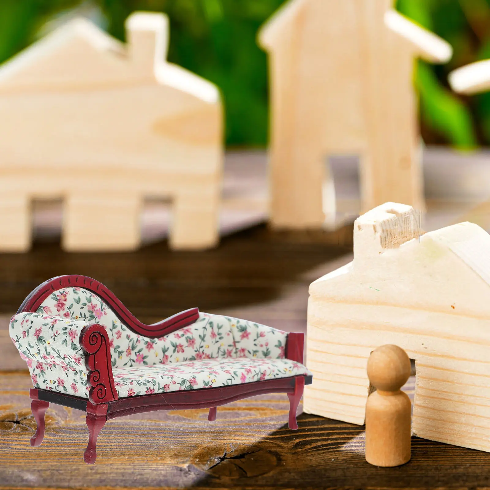 1:12 Scale Miniature Chaise Lounge Floral Upholstered Vintage Style Mini Furniture Accessory for Dollhouse Living Room
1:12 Scale Miniature Chaise Lounge Floral Upholstered Vintage Style Mini Furniture Accessory for Dollhouse Living Room