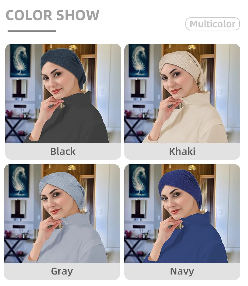 Женский мусульманский тюрбан, хиджаб, шапки для химиотерапии, шапочки от выпадения волос, мешковатый платок с напуском, повязка на голову, сплошной цвет
Женский мусульманский тюрбан, хиджаб, шапки для химиотерапии, шапочки от выпадения волос, мешковатый платок с напуском, повязка на голову, сплошной цвет
