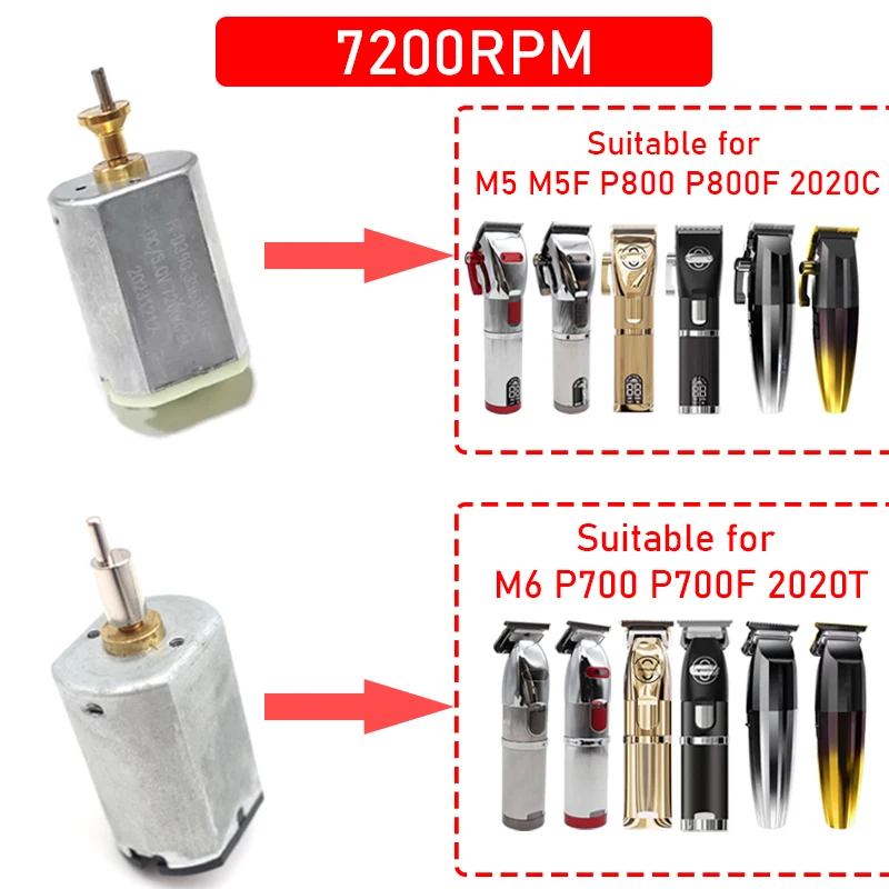 7200 RPM Hair Clipper Motor Engine Professional Repair Replacement Tool for M5 2020C P800 2020T M6 P700 Mainboard Battery
7200 RPM Hair Clipper Motor Engine Professional Repair Replacement Tool for M5 2020C P800 2020T M6 P700 Mainboard Battery
