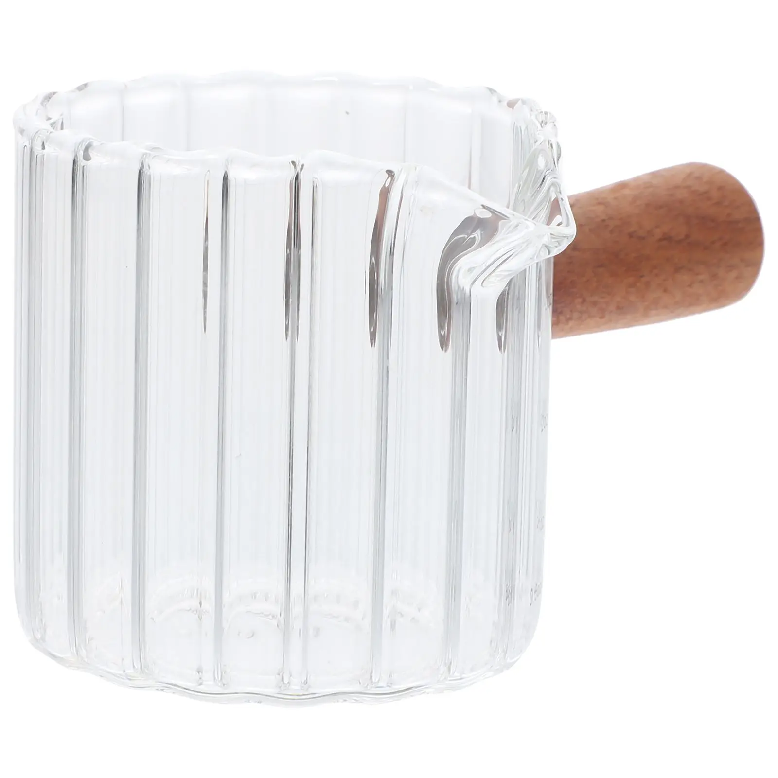 Mini Milk Tank 90ml Transparent Single Spout Wooden Handle Dispensing Pitcher Measuring Cup Multi-function Coffee
Mini Milk Tank 90ml Transparent Single Spout Wooden Handle Dispensing Pitcher Measuring Cup Multi-function Coffee