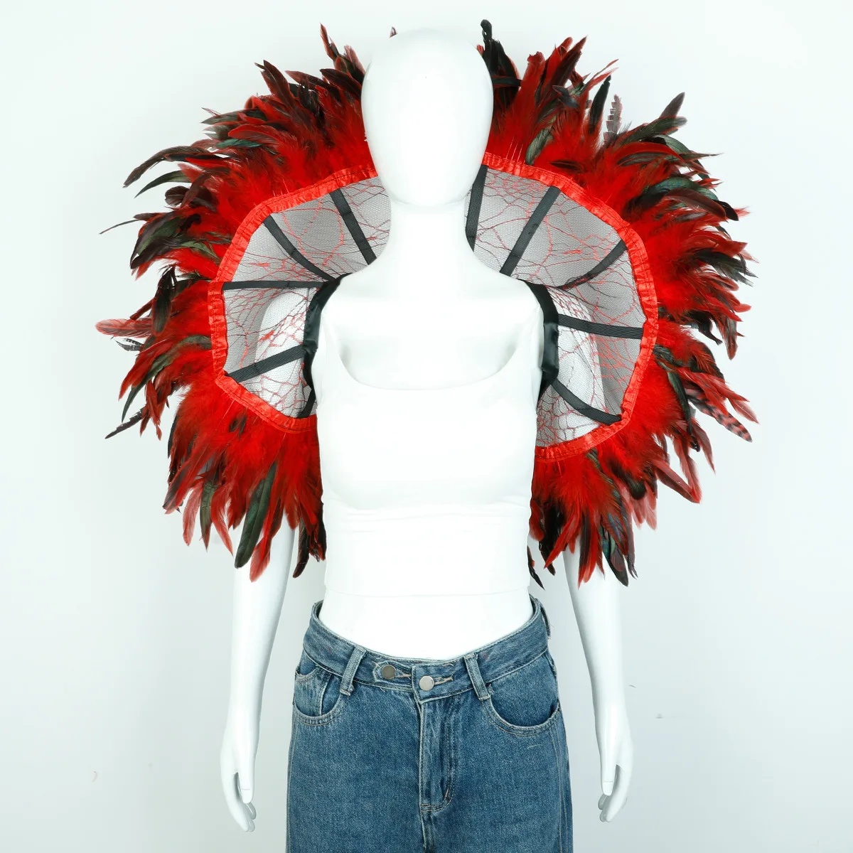 Halloween Feather Lace Shawl Cloak Carnival Makeup Ball Performance Essential Clothing Accessories Props
Halloween Feather Lace Shawl Cloak Carnival Makeup Ball Performance Essential Clothing Accessories Props