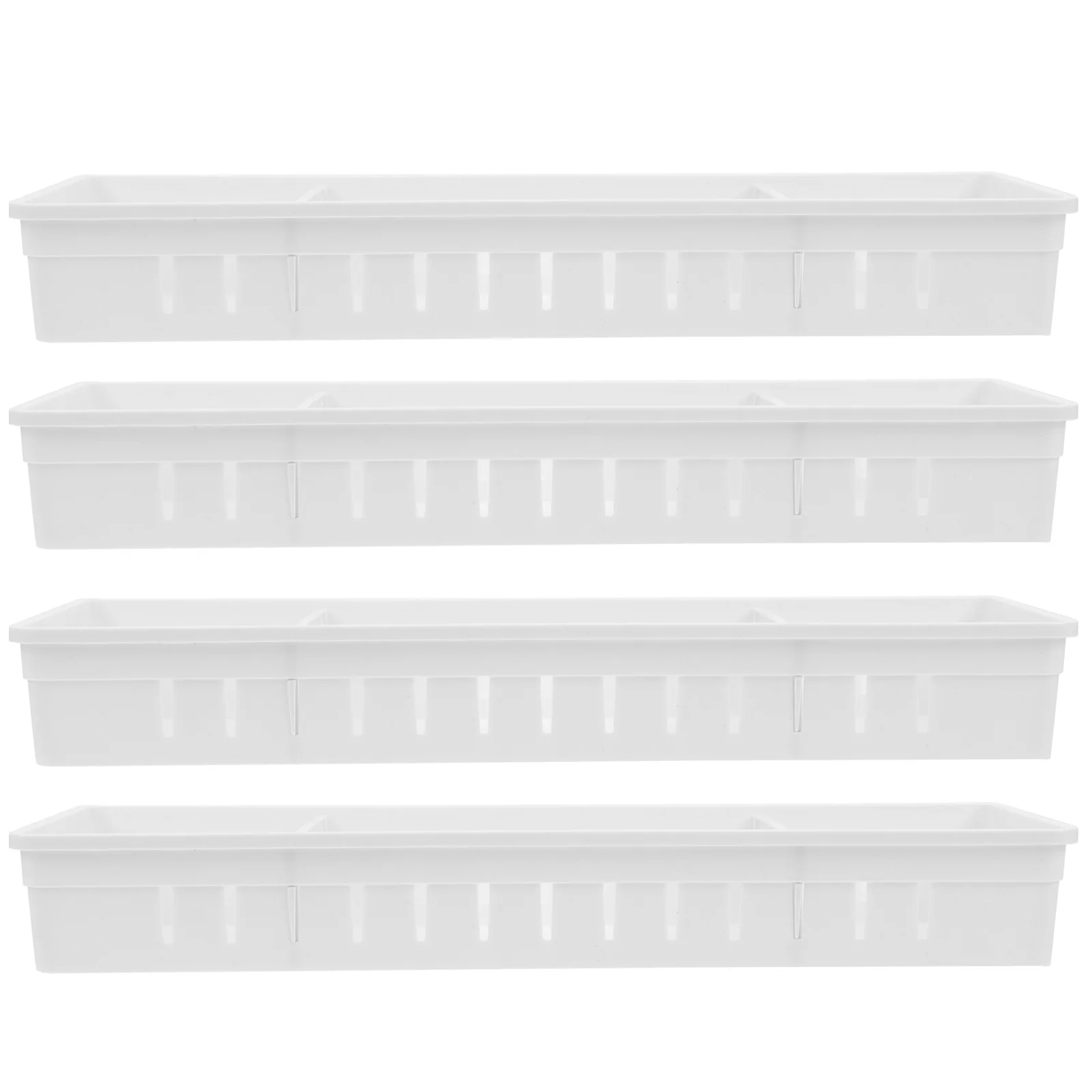 4pcs Partition Box Kitchen Storage Case PP Material Healthy Small Size Drawer Cutlery Tray Tableware Organizer
4pcs Partition Box Kitchen Storage Case PP Material Healthy Small Size Drawer Cutlery Tray Tableware Organizer