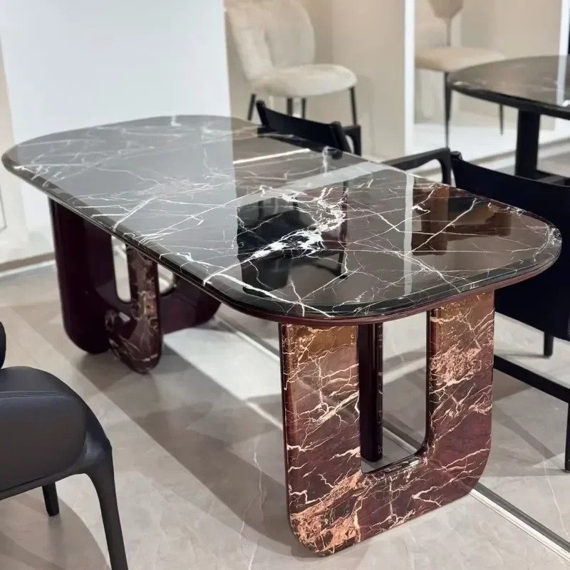 Red Marble Custom Oval Dining Table Modern Home Furniture for Apartment Hotel & Villa Use Assembled
Red Marble Custom Oval Dining Table Modern Home Furniture for Apartment Hotel & Villa Use Assembled