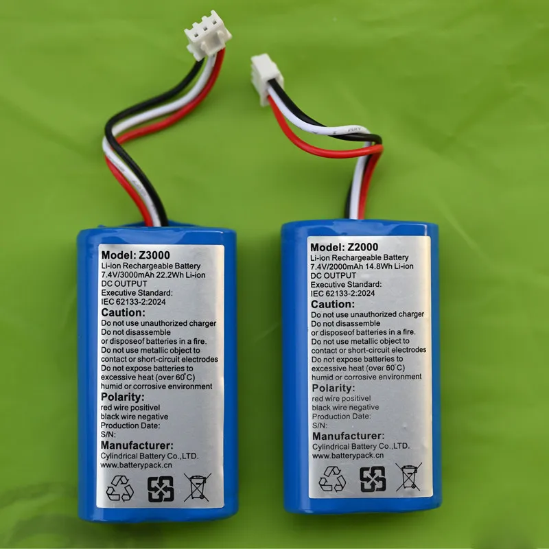 Z2000 7.4V 2000mAh 14.8Wh Li Ion 3-wire Plug Rechargeable Lithium Battery Pack Z3000 7.4v3000mah
Z2000 7.4V 2000mAh 14.8Wh Li Ion 3-wire Plug Rechargeable Lithium Battery Pack Z3000 7.4v3000mah