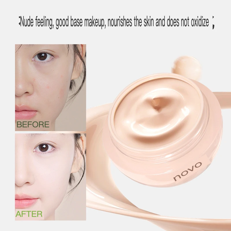 NOVO Snow Velvet Gauze Foundation Soft Focus Mist Concealer Water Resistant, Sweat Resistant, Makeup Free BB Cream
NOVO Snow Velvet Gauze Foundation Soft Focus Mist Concealer Water Resistant, Sweat Resistant, Makeup Free BB Cream