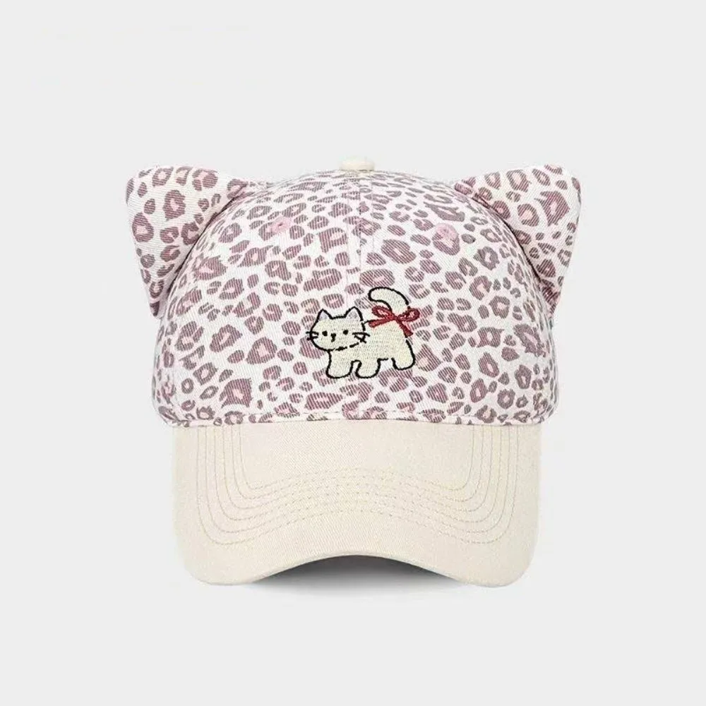 Cute Adjustable Baseball Cap Cat Ear Cartoon Embroidery Duckbill Hat Leopard Print Sun Protection Hat Summer
Cute Adjustable Baseball Cap Cat Ear Cartoon Embroidery Duckbill Hat Leopard Print Sun Protection Hat Summer