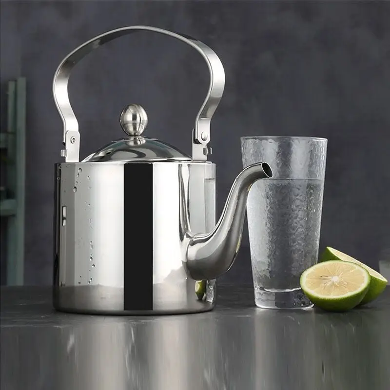 Metal Kettle for Gas Stoves Portable Kettle Whistle Tstainless Steel KettleInduction Cooker Kitchen Supplies
Metal Kettle for Gas Stoves Portable Kettle Whistle Tstainless Steel KettleInduction Cooker Kitchen Supplies