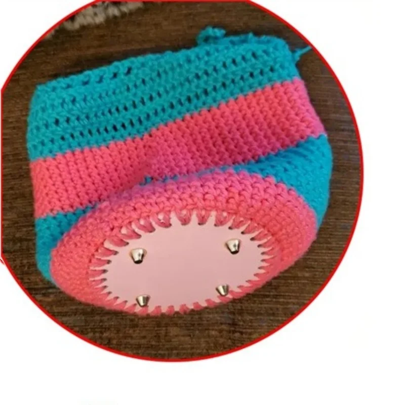 14.5x11cm Oval Bottom for Knitted Bag PU leather Bag Base Handmade Bottom With Holes Diy Crochet Bag Bottom accessories
14.5x11cm Oval Bottom for Knitted Bag PU leather Bag Base Handmade Bottom With Holes Diy Crochet Bag Bottom accessories