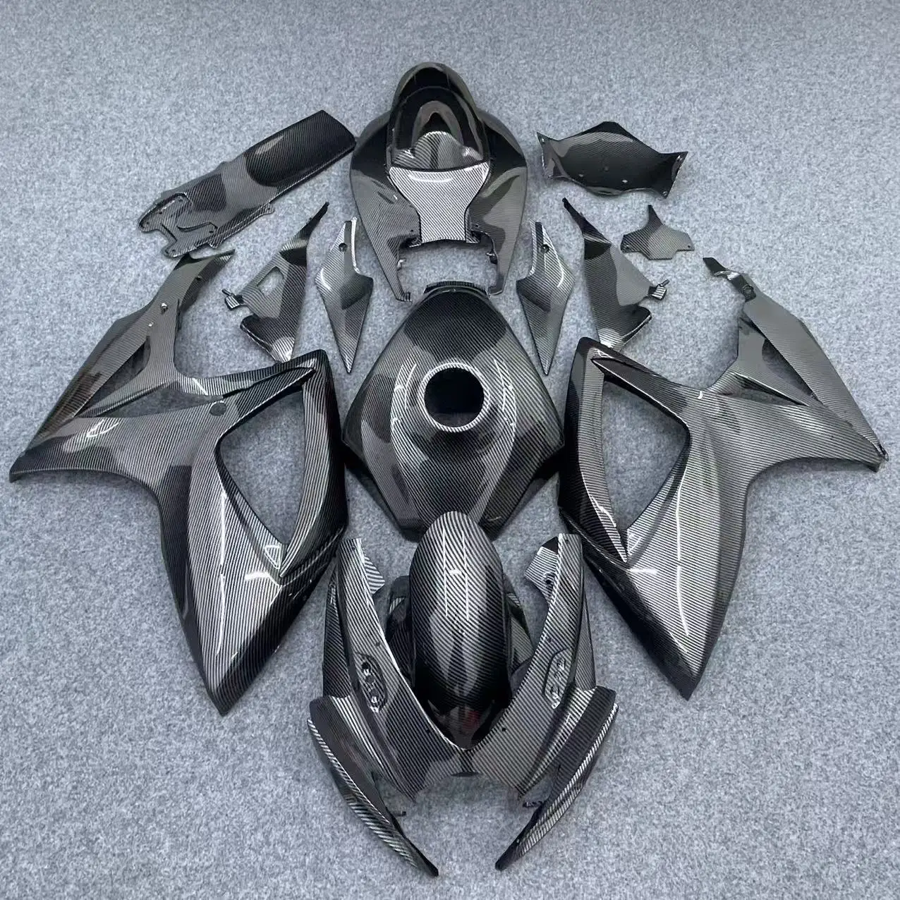 ABS motorcycle fairings are suitable for the full body shell of GSXR600 GSXR750 K6 K7 06 and 07 2006 2007 carbon fiber paint
ABS motorcycle fairings are suitable for the full body shell of GSXR600 GSXR750 K6 K7 06 and 07 2006 2007 carbon fiber paint
