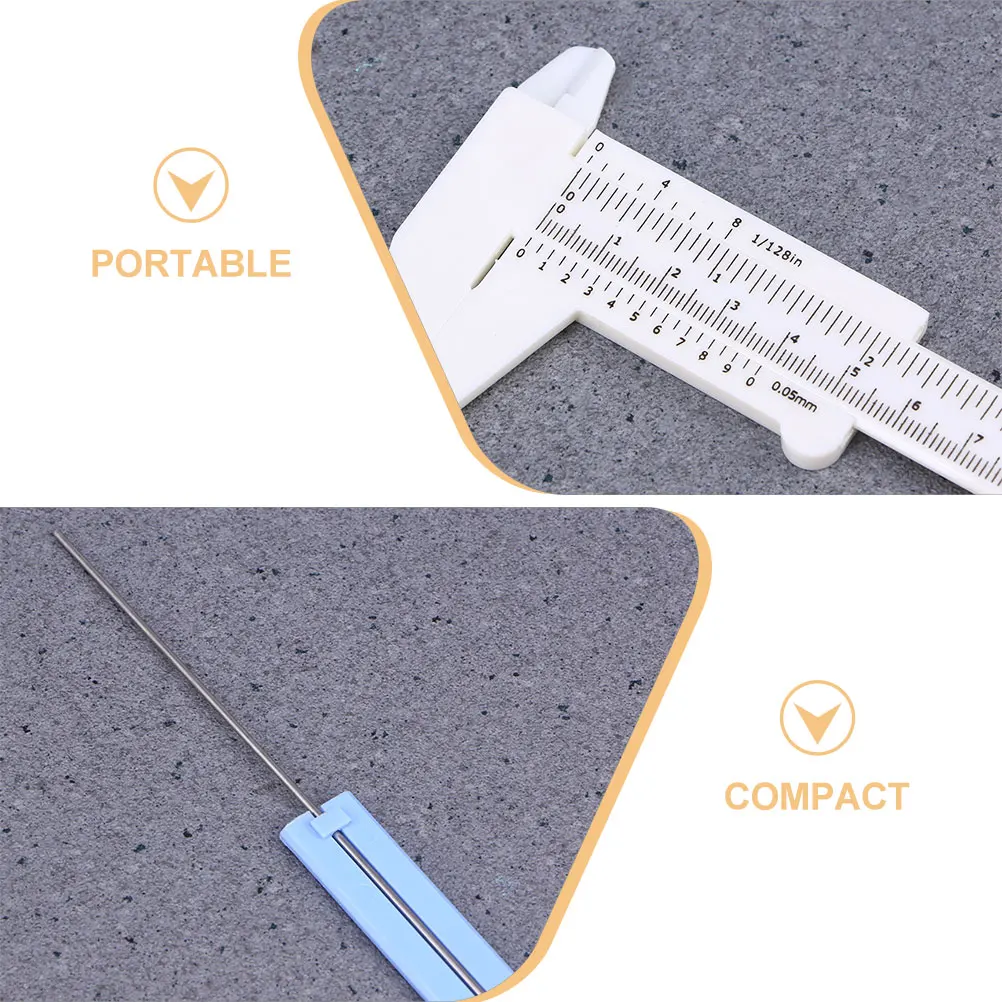 2Pcs Plastic Calipers 150mm 0.5mm Precision Measuring Tool Portable Mini Caliper for Home Woodworkers Machinists
2Pcs Plastic Calipers 150mm 0.5mm Precision Measuring Tool Portable Mini Caliper for Home Woodworkers Machinists