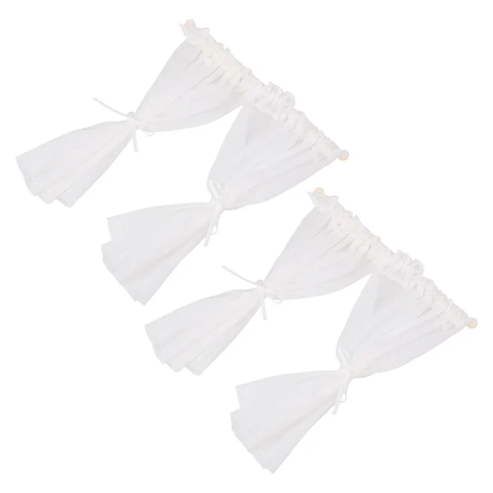 2Pcs Fine Mini Lace Curtains for Dollhouse Windows Realistic Window Treatment Set for Miniature Home Decor DIY Crafting
2Pcs Fine Mini Lace Curtains for Dollhouse Windows Realistic Window Treatment Set for Miniature Home Decor DIY Crafting