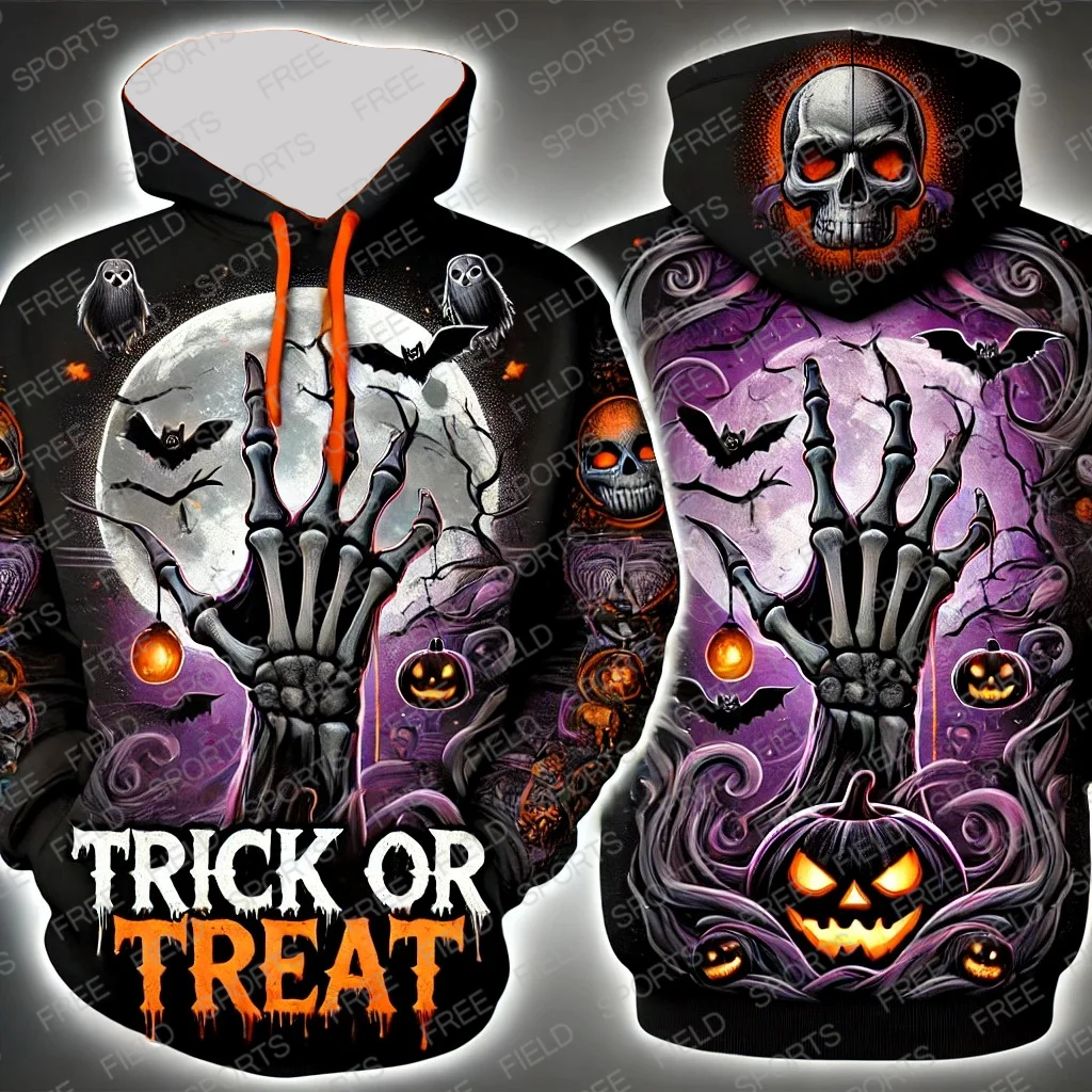 2024 Autumn/Winter Halloween New Holiday Hoodie Skeleton Pumpkin Bat Elements Casual Oversized Sweatshirts Unisex Men Women Top
2024 Autumn/Winter Halloween New Holiday Hoodie Skeleton Pumpkin Bat Elements Casual Oversized Sweatshirts Unisex Men Women Top