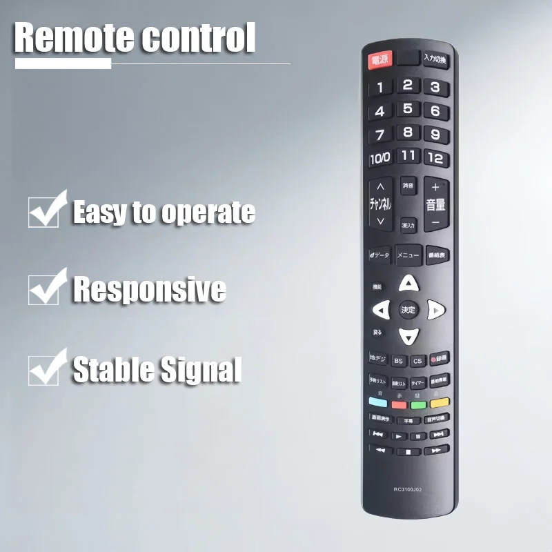RC3100J02 Remote Control for TCL TV Japanese Fernbedienung New Replacement for TV Remote Control
RC3100J02 Remote Control for TCL TV Japanese Fernbedienung New Replacement for TV Remote Control