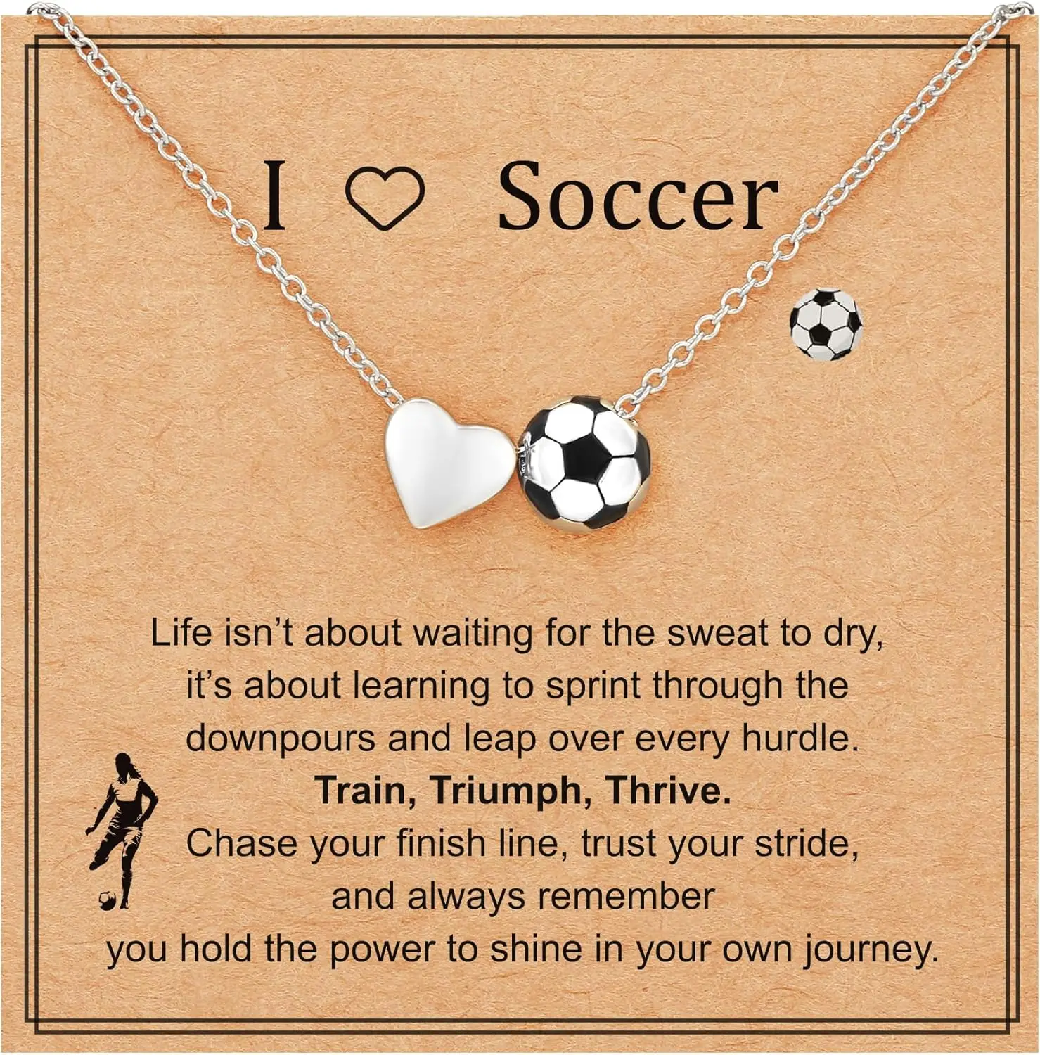 Softball/Volleyball/Soccer/Basketball Necklace for Girls Women, Ball Heart Pendant Sports Accessories
Softball/Volleyball/Soccer/Basketball Necklace for Girls Women, Ball Heart Pendant Sports Accessories