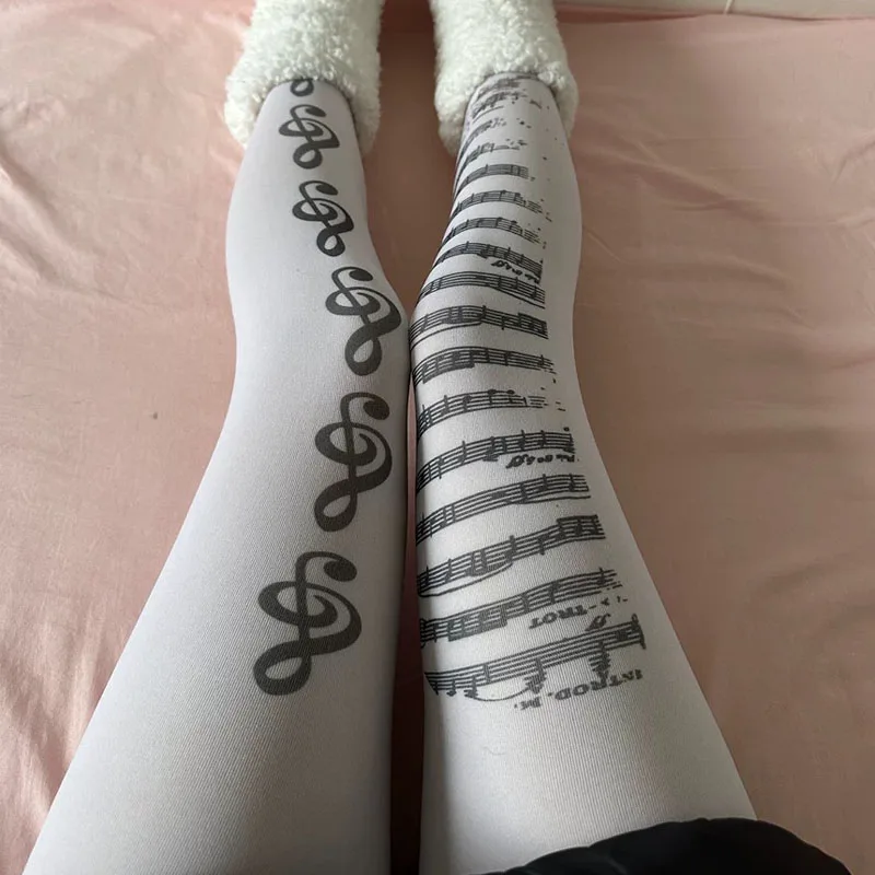 Y2K Music Note Patterned Pantyhose Subculture Black White Tights Elastic Leggings Graffiti Piano Patterned Women's Stockings
Y2K Music Note Patterned Pantyhose Subculture Black White Tights Elastic Leggings Graffiti Piano Patterned Women's Stockings