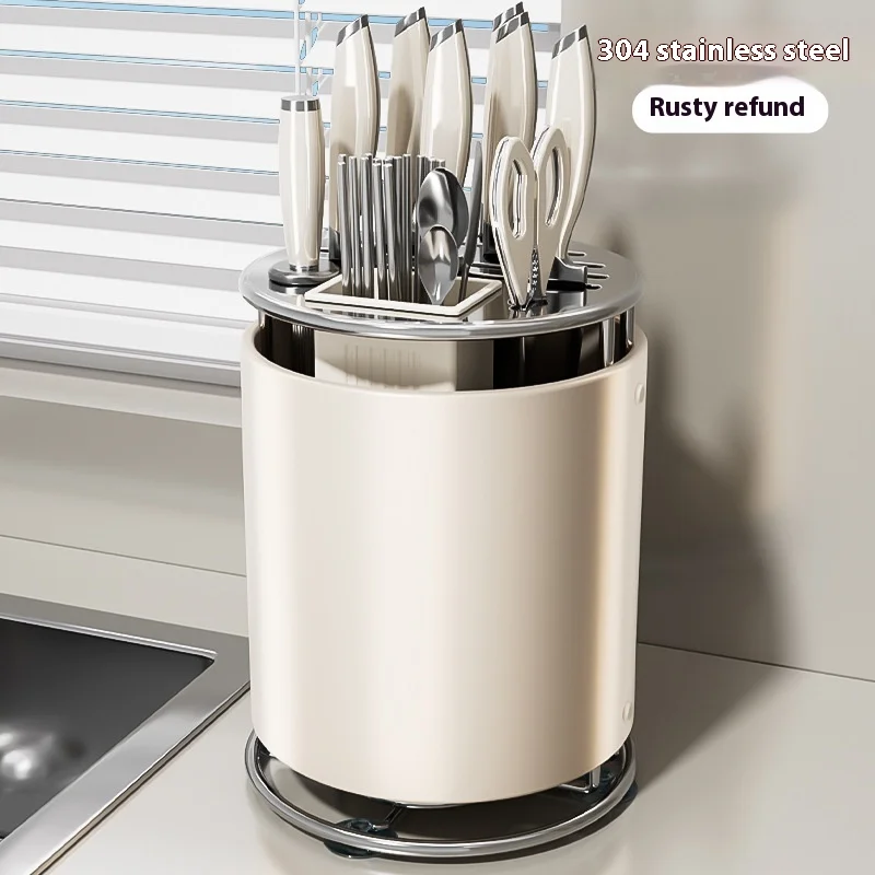 Multifunctional Countertop Storage Rack Thickened Stainless Steel Knife Chopsticks Holder Integrated Storage Box for Kitchen Use
Multifunctional Countertop Storage Rack Thickened Stainless Steel Knife Chopsticks Holder Integrated Storage Box for Kitchen Use