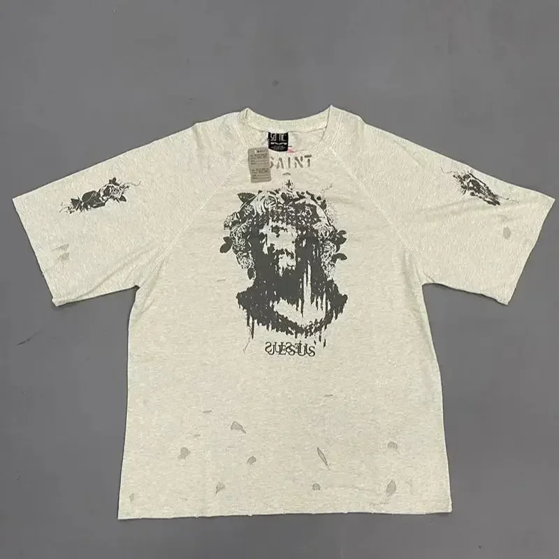 Ultra-High Good Quality Short Sleeve Saint Cotton All-match Top Tees Men's And Women's Ventilate New Arrived T-shirt
Ultra-High Good Quality Short Sleeve Saint Cotton All-match Top Tees Men's And Women's Ventilate New Arrived T-shirt