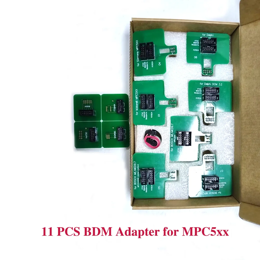 11PCS BDM Adapter for MPC5xx ME & MED9.7 Ecu Chip Tuning Auto OBD2 Diagnostic Tools For FGTECH V54 Bdm100 Transdata
11PCS BDM Adapter for MPC5xx ME & MED9.7 Ecu Chip Tuning Auto OBD2 Diagnostic Tools For FGTECH V54 Bdm100 Transdata