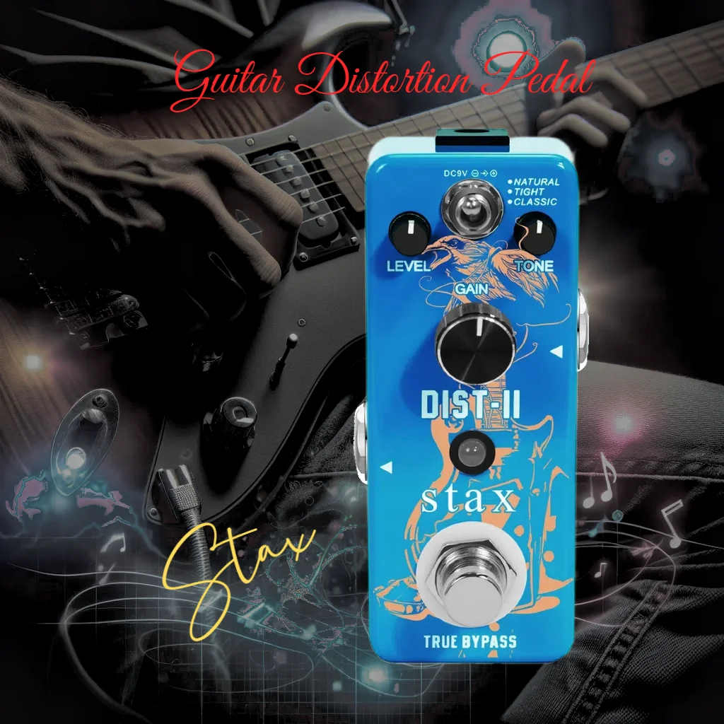 Stax Guitar Pedal Distortion High Gain Excellent Dynamic Response Solo DIST II Hairy 80's Effects
Stax Guitar Pedal Distortion High Gain Excellent Dynamic Response Solo DIST II Hairy 80's Effects