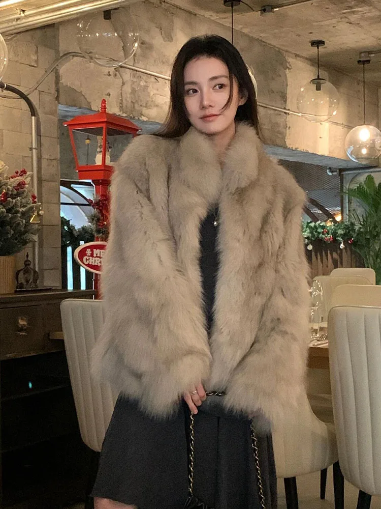 2025 New Korean Sle Casual Fur Coat Women's ort Thiened Slimming Plu Coat Warm Fluffy Outerwear Korean Version
2025 New Korean Sle Casual Fur Coat Women's ort Thiened Slimming Plu Coat Warm Fluffy Outerwear Korean Version